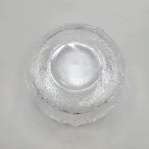 Kosta Boda Rhapsody Crystal Bowl by Kjell Engman Textured Design Handmade Sweden - Picture 9 of 9